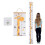 Waterproof Baby Growth Chart Removable Roll Up Kids Height Measure Ruler 3