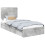 VidaXL vidaXL Storage Bed Concrete Grey 90 x 190 cm Engineered Wood 2