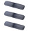 3X Travel Toothbrush Case Stretchable Toothpaste Holder Container Anti Bacterial Adjustable Box Black 2