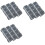 9Pcs Parts Storage Box Plastic Screw Organizer Box with 4 Compartment Tool Part Container Bin with Lid Storage Case 2