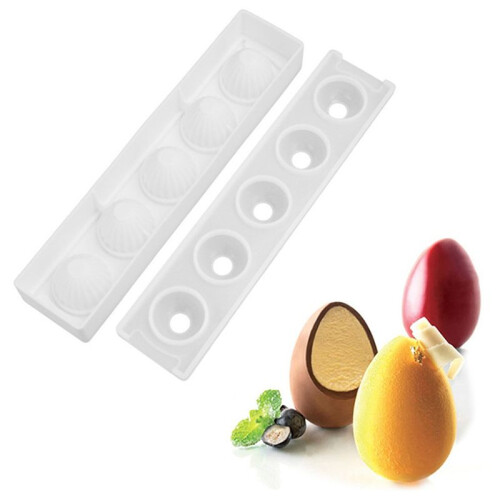 2X Chocolate Silicone Molds,  Mold, Baking for Chocolate Cake Decorating Tools, Desserts Easter Eggs 2