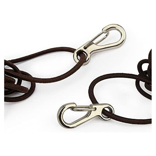 20X  Alloy Carabiner Clip Tiny Spring Snap Hook Carabiners for Backpack Keychains Accessories(Silver) 2