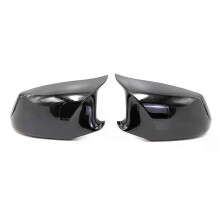 (Glänzend Schwarz) Passend für BMW 5er F10 F11 (Linkslenker) 2010-2013: Aufkleber für Außenspiegelabdeckung.