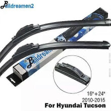 (Front Wiper Only-black)Compatible Buildreamen2 Car Styling Wiper Blade Rubber Windscreen Wiper For