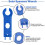 12PCS Solar Connector Tool Wrenches, Solar Panel Connector Assembly Tool for  Connectors,Plastic Solar Wrench Spanner 4