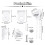 4X Roller Blind Fittings Kit, Roller Blinds Brackets with Beaded Chain, Curtain Roller Accessories for Windows 8