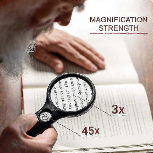 Macular Degeneration Magnifying Glass with LED Light and Durable Lens 1
