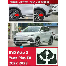 Gäller stänkskydd för BYD atto 3 EV 2022 2023 4 st stänkskydd stänkskydd fram bak skärm