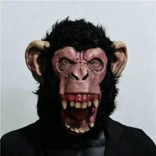 Mannelijke getande gorilla latex masker