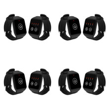 4X Wireless Watch Receiver Waiter Call Restaurant Pager for Home Cafe Dentist Clinic Office Conference Call