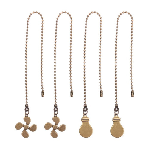 12X Ceiling Fan Pull Chain Fan Extension Chain Fan Chain Pulls Decorative 12 Inch Ceiling Fan Chain Extender Ornament B 2