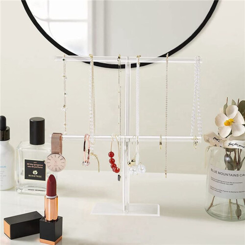 2X Supporto per Collana con Supporto per Gioielli, Supporto per Espositore per Gioielli, Organizer per Appendere Collane E Braccialetti, Supporto per 2
