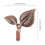 20 X Iron Leaf Shaped Curtain Tie Backs Holders Wall Hooks Home Decor, Red Bronze 8