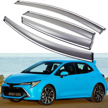 Gilt für 4x Regenschutz-Fensterblenden/Windabweiser für Toyota Corolla Schrägheck 2019-2025
