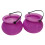 12pcs Mini Purple Halloween Cauldron with Handle, Witch Pot Candy Holder 3