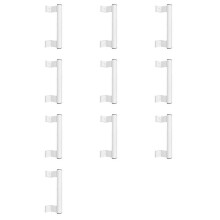 10X Schiebetürgriff, 8-Zoll-Aluminium-Glasschiebetürgriff, Schiebetürgriffe für Terrassentüren, Passend für 6-5/8-Zoll-Befestigungslöcher