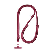 Hexagonal Shaped Mobile Device Strap With Quick Release-Claret