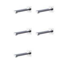 5X Messing An der Wand Montiert Badezimmer Badewanne Auslauf Quadratische Badewanne Auslauf Wasserhahn Auslauf