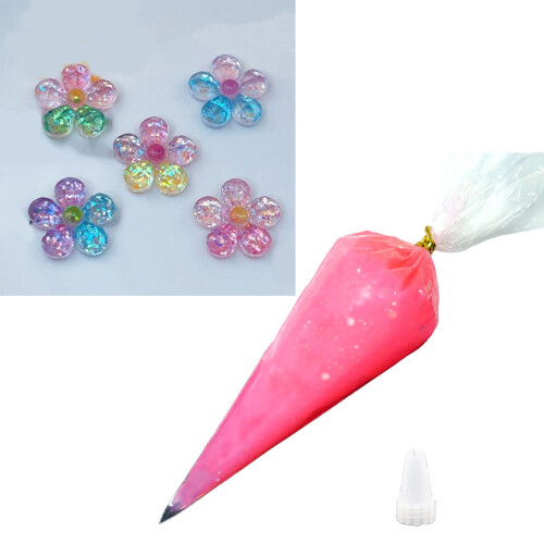 Glitzerndes Kunstharz, cremefarben, klebt dekorative-Lila 2