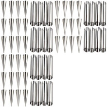 60 Pcs Cream Horn Molds Stainless Steel Cone Tubular Shaped Mold for Cannoli Tubes Croissant (Cream Cone)