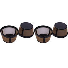 Herbruikbare Mand met 4 Kopjes Vervangend Koffiefilter - voor Permanent Koffiefilter voor Mr. Koffiezetapparaat en Brouwer (4