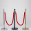 2026 1.5m Barrier Rope Crowd Control Lint Rope with Hooks (Red) 3