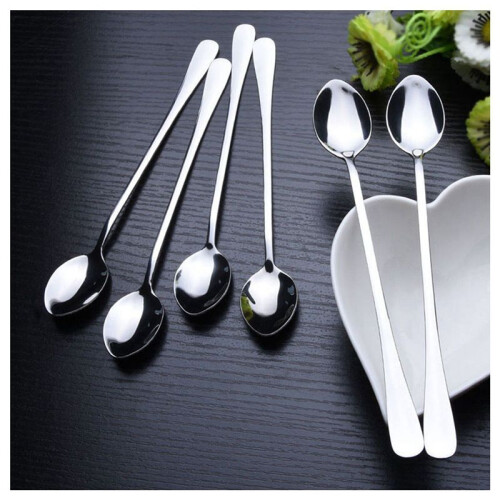 30Pcs Langstiel Edelstahl Tee KaffeelöFfel Eis Besteck 2