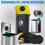 24Pack Trash Can Absorbing Filters, Activated Charcoal Purifying Deodorizer for Trash Cans, Compost Buckets-Round 4