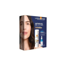 La Roche-Posay Anthelios Age Correct SPF50 Correcting Cream 50ml + Hyalu B5 Serum 10ml, Hydrating Face Set, Anti-Aging Sunscreen & Serum