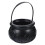 2X Black Plastic Witch Cauldron Kettle, St Patrick's Wizard Cauldron Decoration, Candy Bucket 3