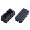 48 Pcs Black Plastic Rectangular Blanking End Caps Inserts 20mm X 40mm 3