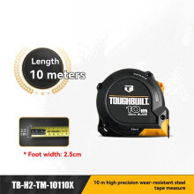 TOUGHBUILT High Precision Alloy Tape Measure Metric Auto-Lock Thickening Wear Resistant Alloy Tape Measure 3 Meter