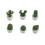 12 Pcs Cute Cactus Fridge Magnets for Home Office Personal Use 4