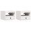 VidaXL vidaXL Bedside Table 2 pcs White 38 x 36 x 29.5 cm Solid pine wood 2