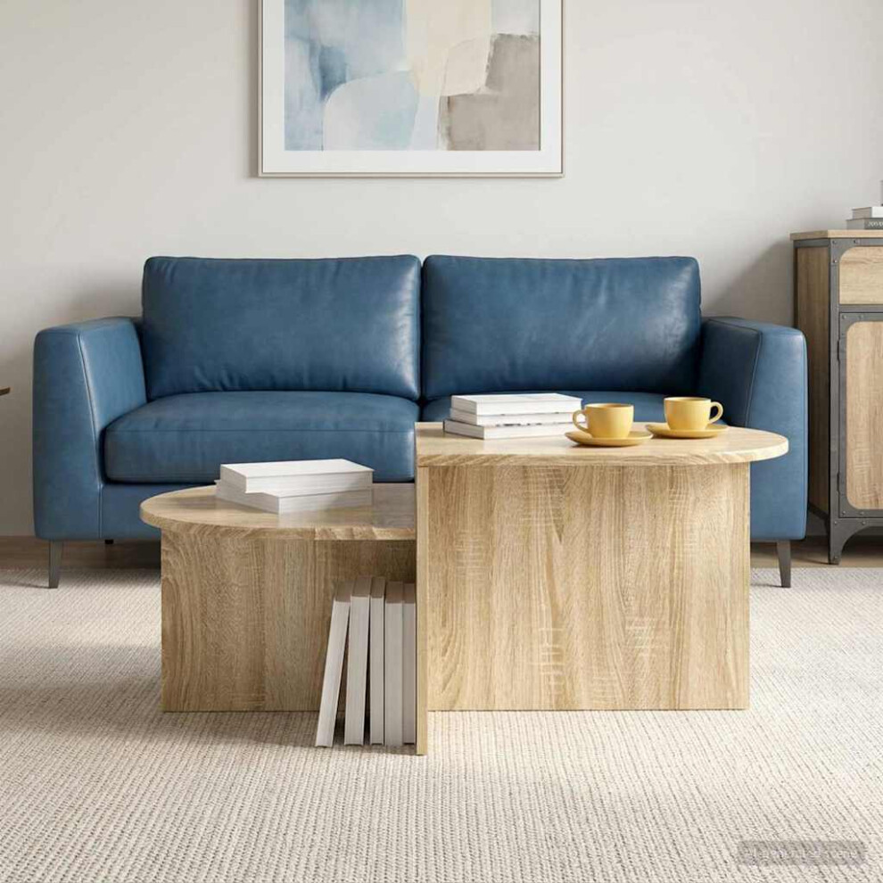 Vidaxl Coffee Table Sonoma Oak 100 X 50 X 40 Cm Engineered Wood