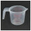 3X 500ml Home Lab Measuring Jug Pitcher Plastic Handle Pour Spout Container 2