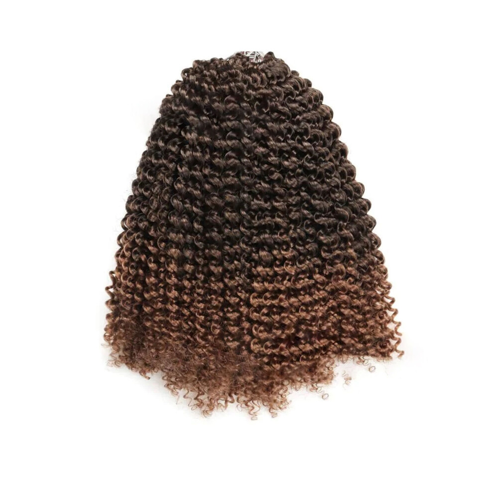 Bright-Home (14") European And American Wig Headgear Synthetic Curly Hair Chemical Fiber Wig For Shopping Camping Walking