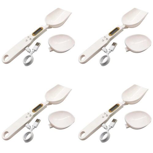 4X USB Charging Measuring Spoon Gram Scales Electronic Digital Gramera Dimensional Weighing 1