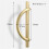 4Pcs Gold Cabinet Pulls Drawer Pulls Half Moon Shape Cabinet Pulls Drawer Dresser Handles Kitchen Cupboard Handles A 5