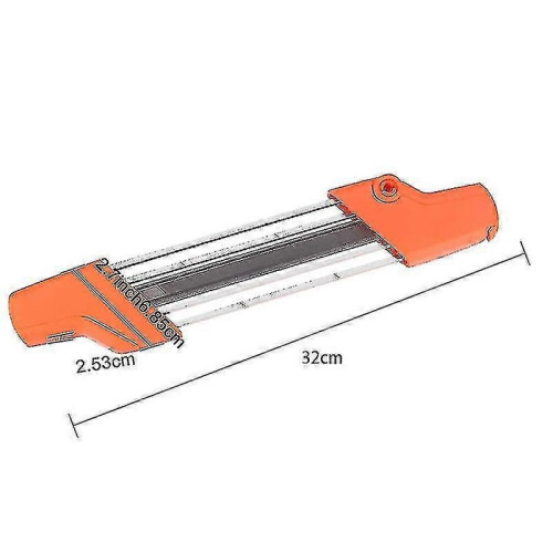 Afiador de corrente de motosserra 4,8 mm a 2 polegadas 15,2 mm 3/8 5605 750 4305 branco e laranja 1