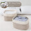 2X Cotton Rope Storage Baskets Bin Storage Square Organizer Foldable Decorative Woven Basket with Handles, C 3