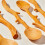 10 Pcs Japanese Style Beech Spoons,Branch Shape Long Handle Scoop,Coffee Stirring Spoon,Tableware 4