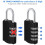 Combination-Padlock 4-Digit-Gym-Locker-Lock -12 PCS Resettable Combo Lock for Toolbox School Employee Locker 4