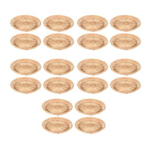 20 Pcs Bamboo Paper Plate Holder - 10 Inch Round Woven Plate Holder, Reusable Paper Plate Holders for Picnic Party