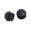 12 Pcs 25mm Dia Plastic Round Tube Inserts End Blanking Caps Black 4