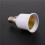 5X E14 to E26 E27 Adapter Chandelier Light Socket E14 to Medium Socket E26 E27 Converter Bulb Base Adapter Converter 3