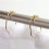 36-Pack Breda Duschgardinringar Krokar Set, Dekorativ Kromfinish, Easy Glide Rollers, Ringar för Duschstänger, Guld 4