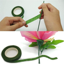 24 PeçAs Fita Floral Haste Floral Envoltório Fita Verde para Buquê de Flores e Artesanato