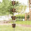 Steel Leaf Rain Chain Thick Iron Flower Cups Downspout Adapter Gift for Mom 2