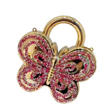 Elegante schoudertas van acryl met ketting en magnetische-Rood